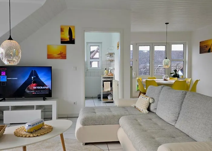 アパート Happy Homes Yellow - Dein Stylisches Design-apartment - Wlan - Netflix - Parkplatz